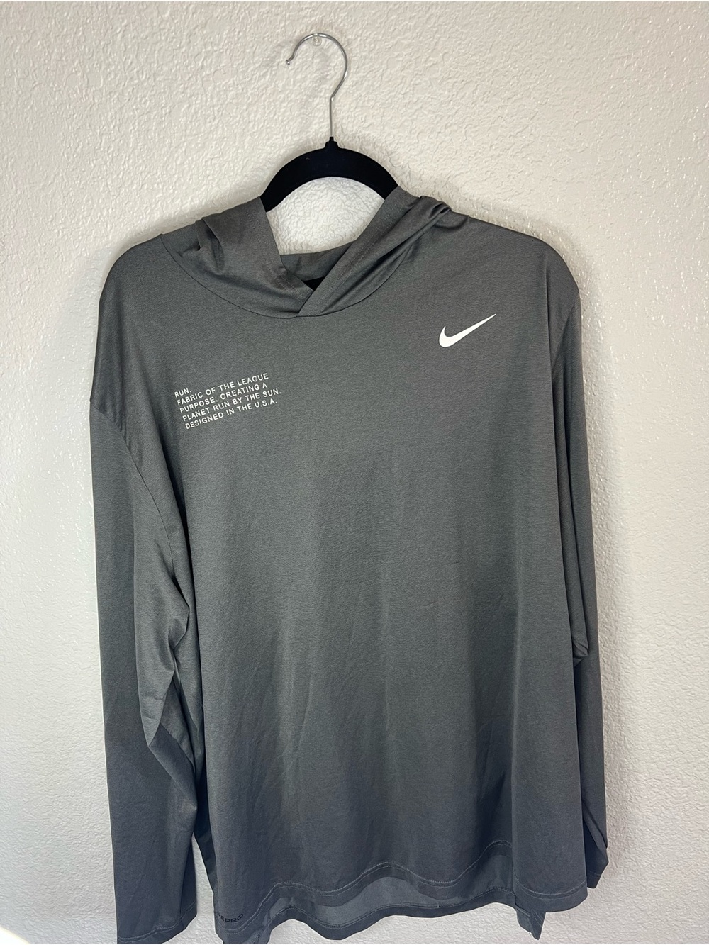 Nike Grey Dri-FIT Performance Long Sleeve